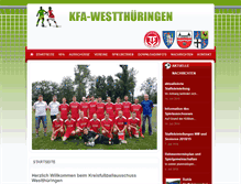 Tablet Screenshot of kfa-westthueringen.de